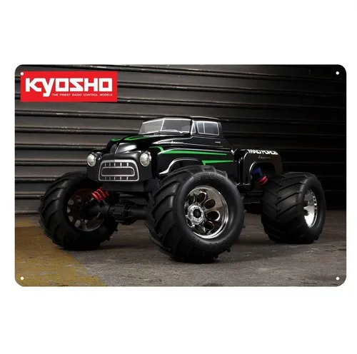 Kyosho Mad Force Kruiser Metal Poster Vintage Rc Car Tin Sign Plaque 20x30cm  -aluminum