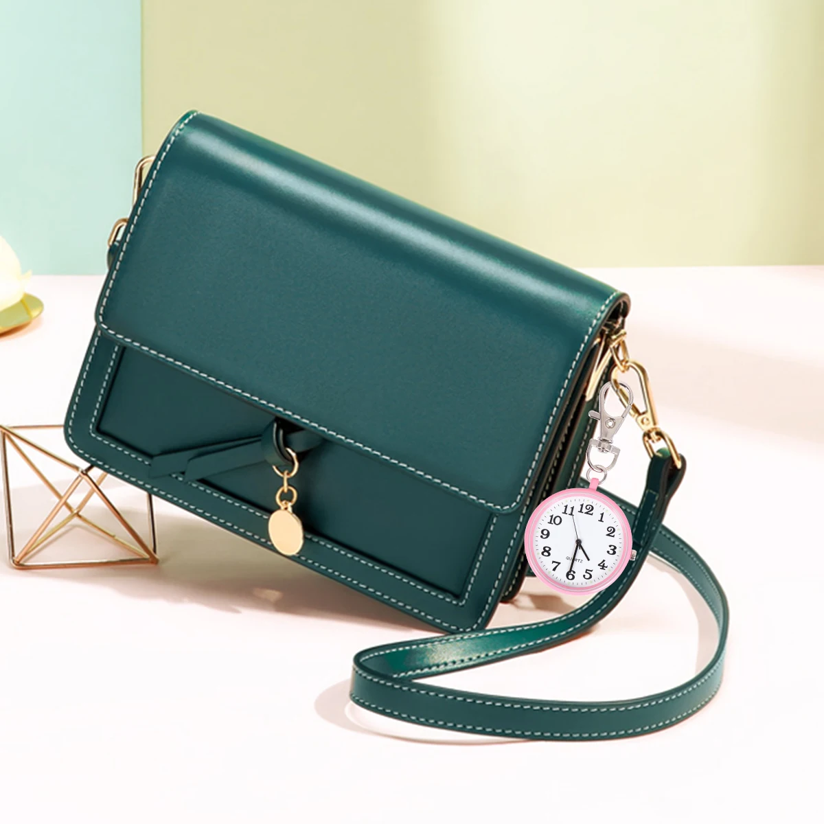 

Pocket Watch Keychain Vintage Watches for Nurses Pendant Childrens Male Father Hanging Watch Necklace Chain Accessories Gift