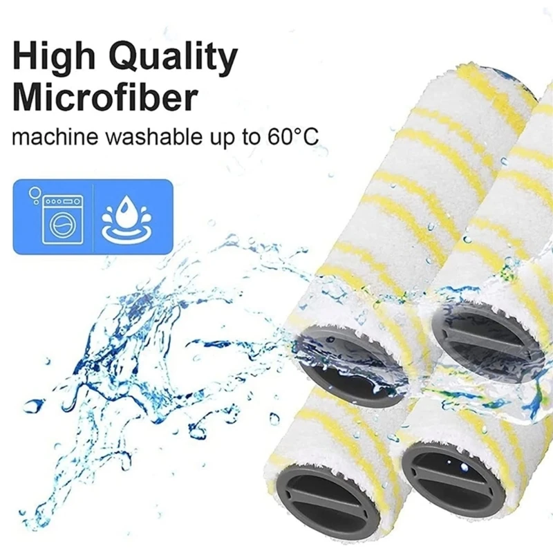 무선 바닥 청소기용 롤러 브러시, Karcher FC5 FC7 FC3 FC3D, 8x