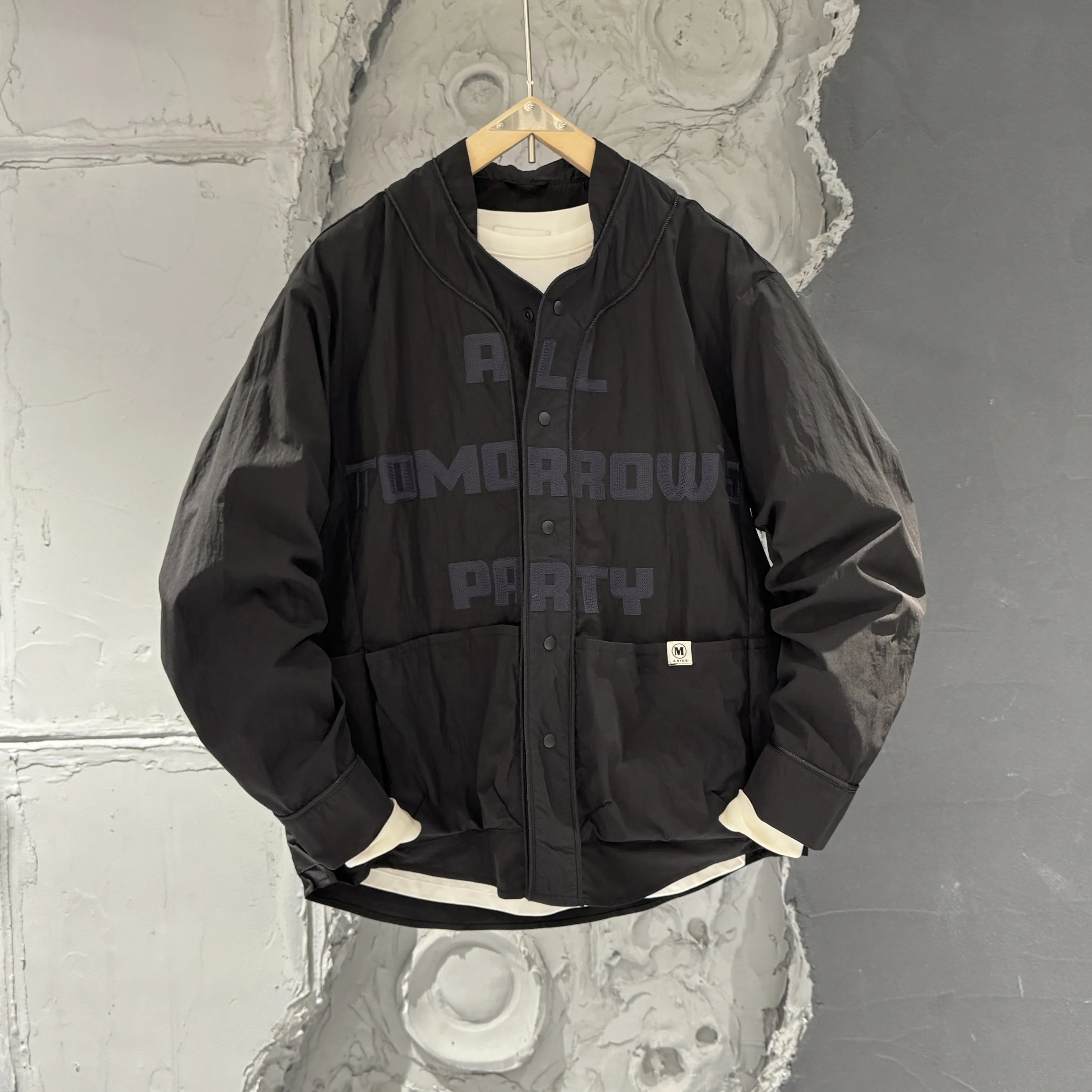 

Men's Summer Lightweight Breathable Baseball Collar Jaet Pilot Workwear Slim Fit Anti-Wrinkle Polyester Fiber Long Sve