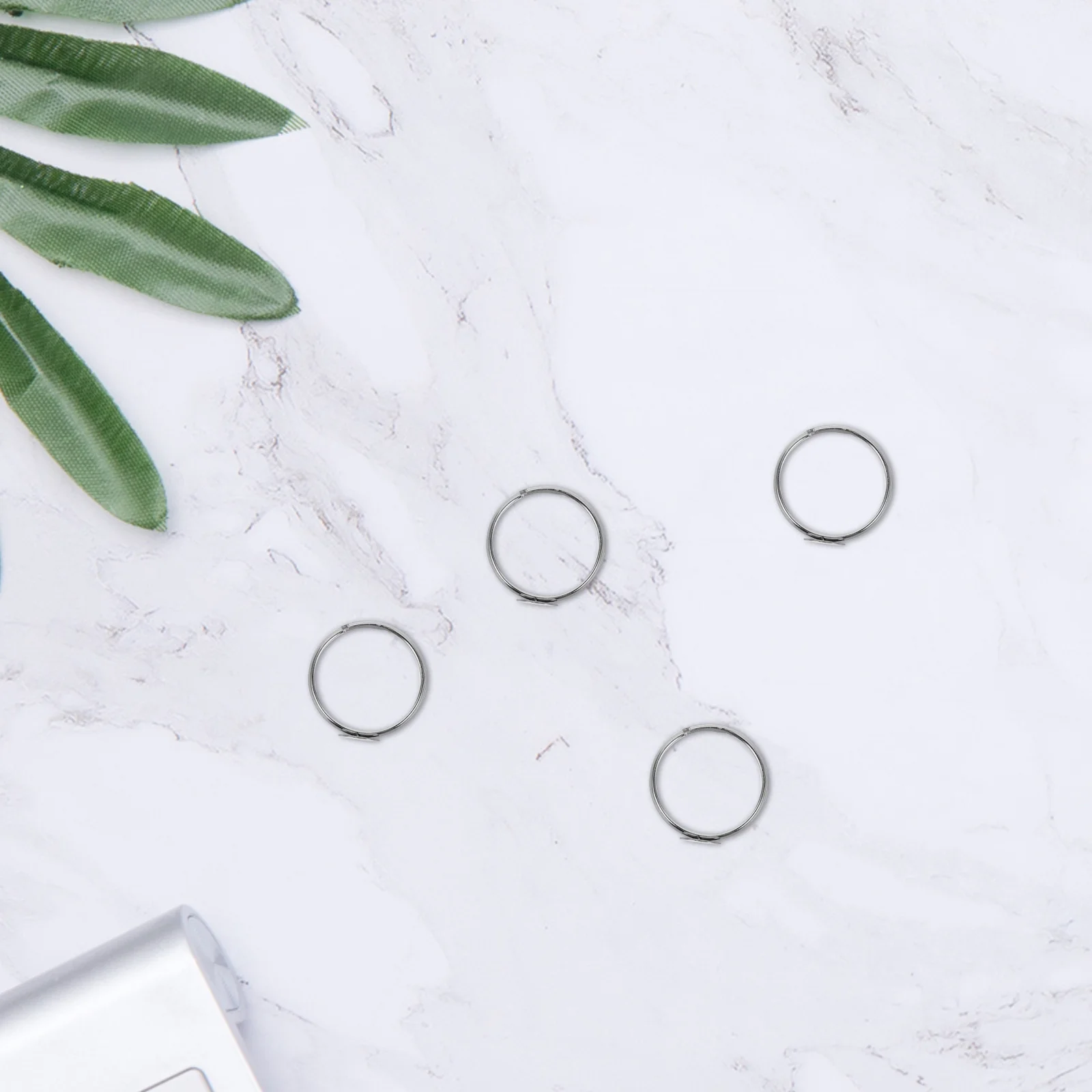 

10Pcs Stainless Steel Rings Adjustable DIY Jewelry Making Flat Round Pad Base Crafting Supplies Jewelry for