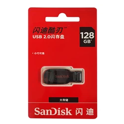 100% Original SanDisk 64GB USB Flash Drive 32GB USB Disk 16GB USB2.0 Mini Pen Drive Pendrive Memory Stick U Disk for computer