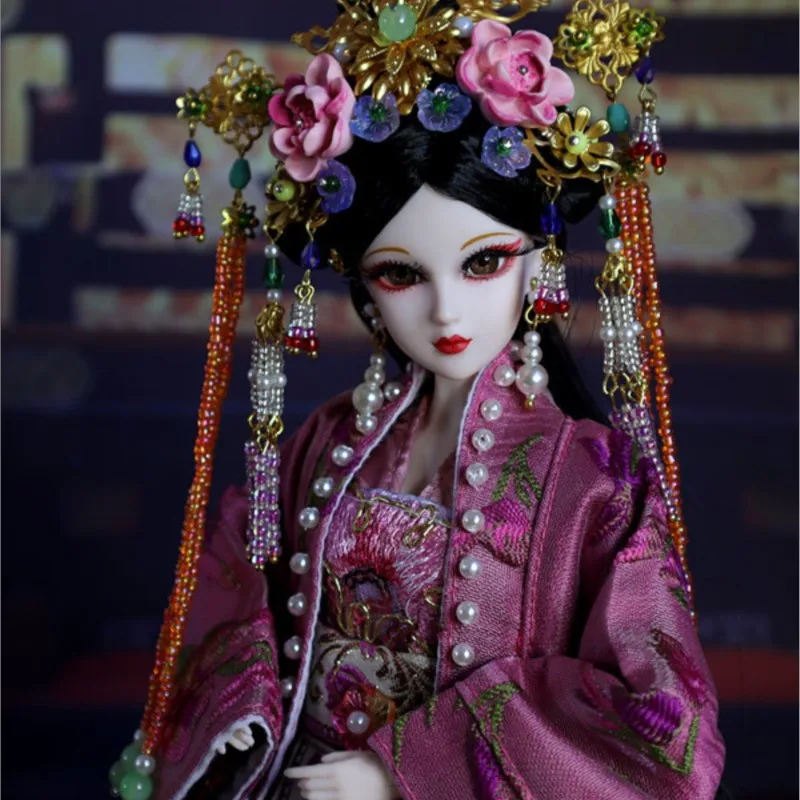 

2025 Creative Chinese Ancient Costume Doll Vintage Original Ancient Style Gift Home Decoration Handmade Ornament 30cm Doll LI326