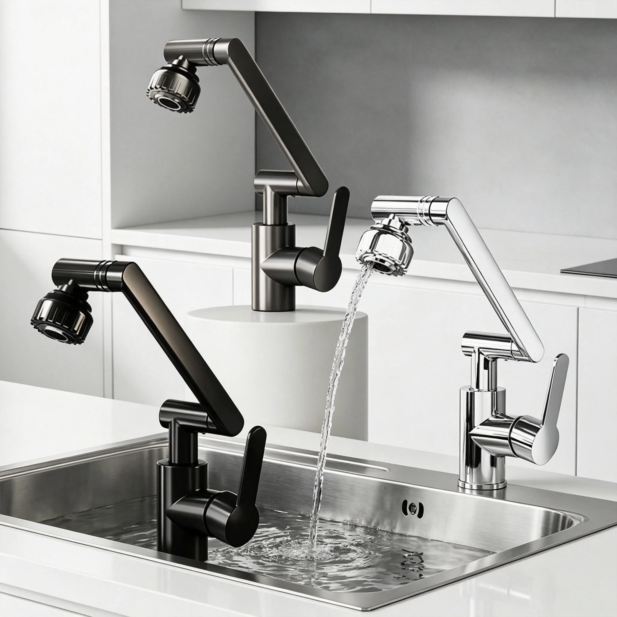 High Tech Kitchen Accessories - Rubinetto Universale Stile Meccanico di Alta