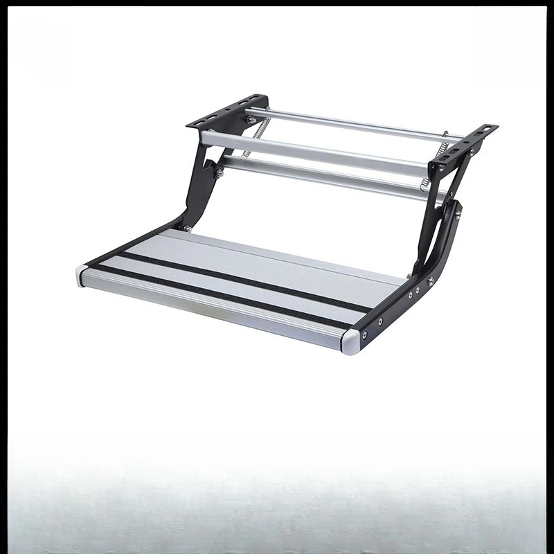 

RV Ladder Camping Ladder Folding Manual Single Drop Ladder Foldable Aluminum Solid