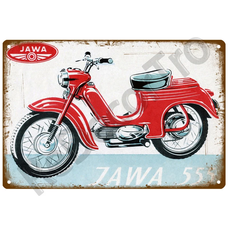 Jawa Metal Sign House Plaque Metal Poster Tin Sign Plate Wall Posters Vintage Retro Aesthetic Room Decor Wall Art Decoration