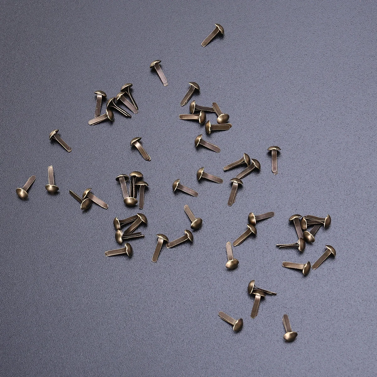 Attaches en Papier Galvanoplastie, Ronds en Métal pour Artisanat, Bricolage, 45x8mm (Bronze), 100 Pièces