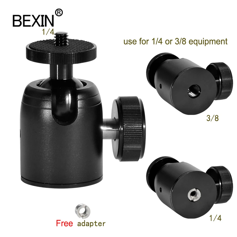 كاميرا صغيرة ballhead 360 رأس دوار كرة ثلاثية حامل هاتف الرأس smting monopod محول تركيب ل DSLR فلاش كاميرا ترايبود