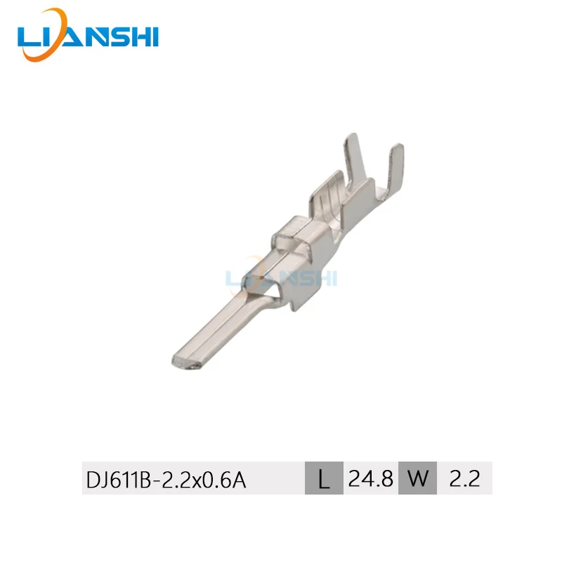 100pcs 368088-1 Automotive Connector Terminal 2.2 Insert copper tinned DJ611B-2.2×0.6A