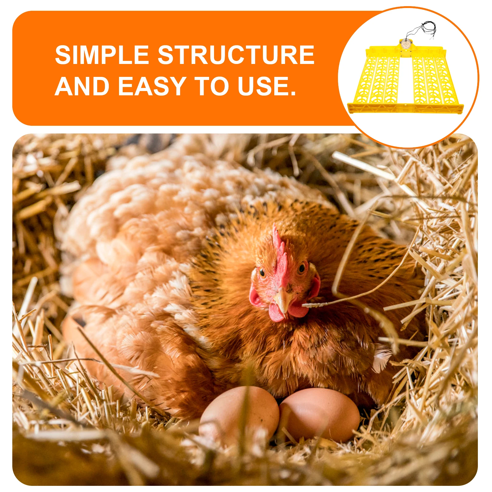 

Incubator Accessories Chicken Part Egg Hatch Supplies Plastic Automatic Turning Tray