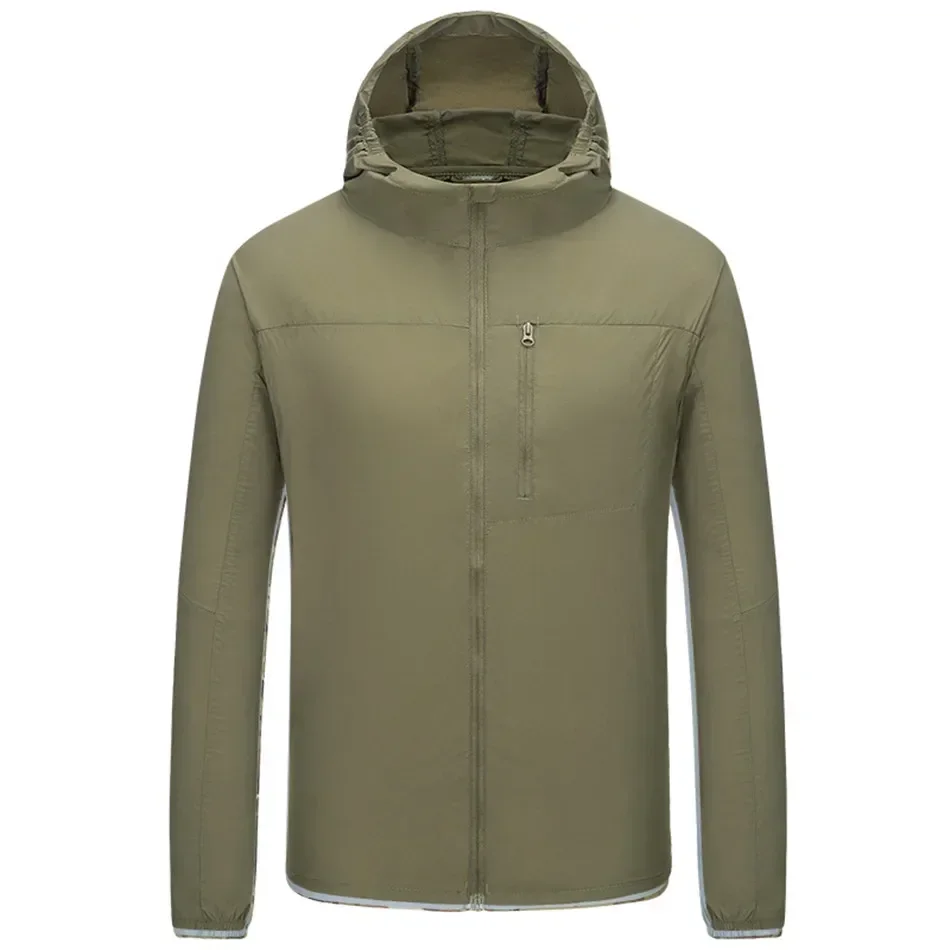 

Tactical Outdoor Sunscreen Clothing Hiking Mountaineering Sports Skin Jacket Sunscreen Breathable Wateroof Hooded Fishing Coat