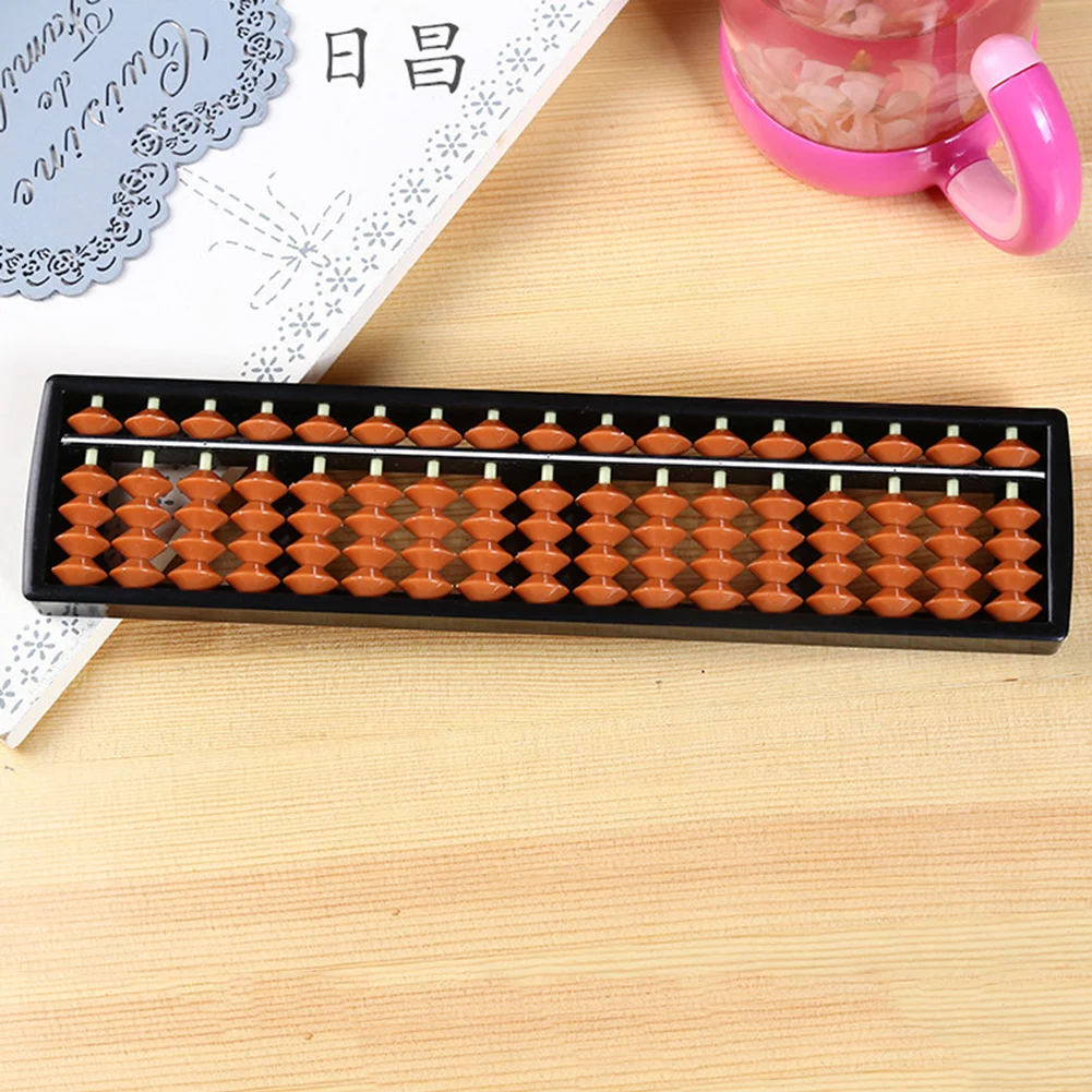 17 Digits Abacus Soroban Beads Column Traditional Kid School Math Learning Aids Chinese Japanese Calculator Counting Abacus