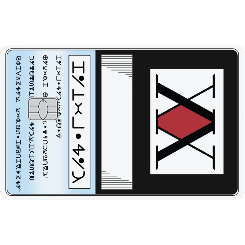 Fashion Hunter Licence Matte Credit Card Skin Sticker for VISA JCB Mastercard and Other IC Card Protection Decoration ACG view 3