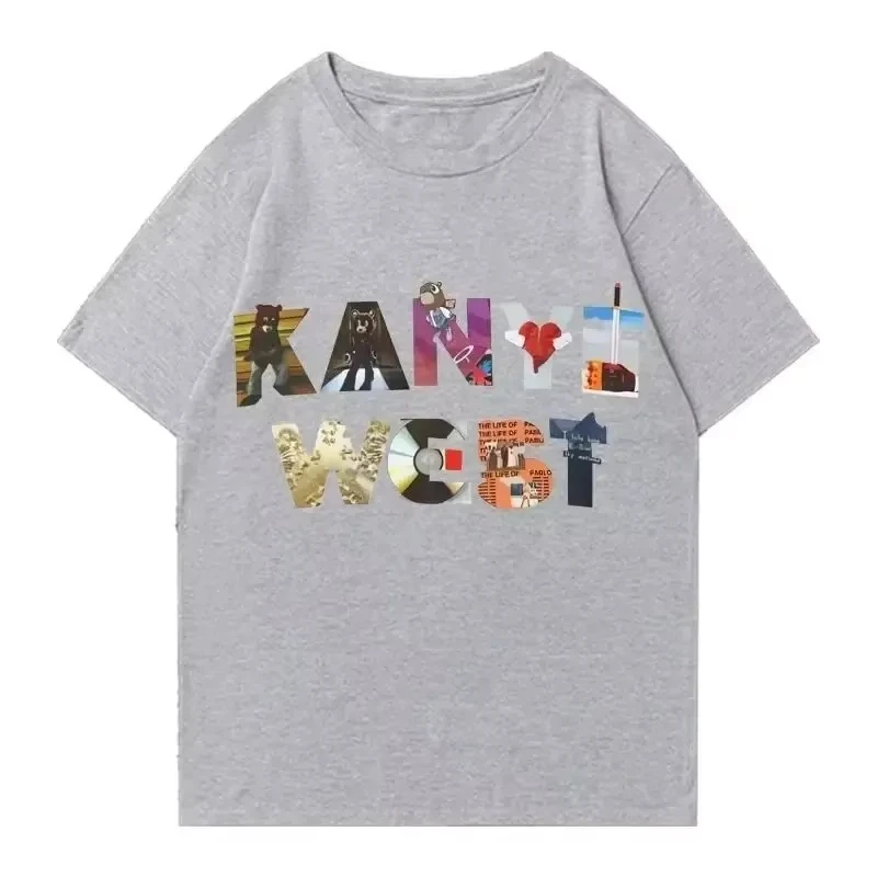 Kanye West Album Y2K Hip Hop Printed Harajuku Fashion Vintage Street Style Comfortable Women And Men T-Shirt