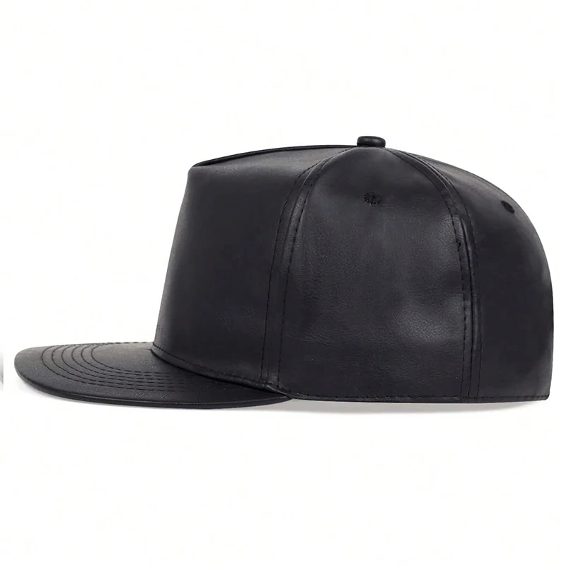 Solid Leather Snapback Hat Men Women Adjustable Baseball Cap Sport Hip Hop Golf Caps Male Female Street Headwear Sun Hats gorras