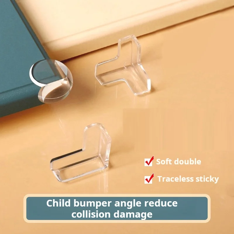 10PCS Children's Anti-collision Corner Bar Table Cabinet Edge Wrapping Safety Protection Cover Silicone Corner Protector