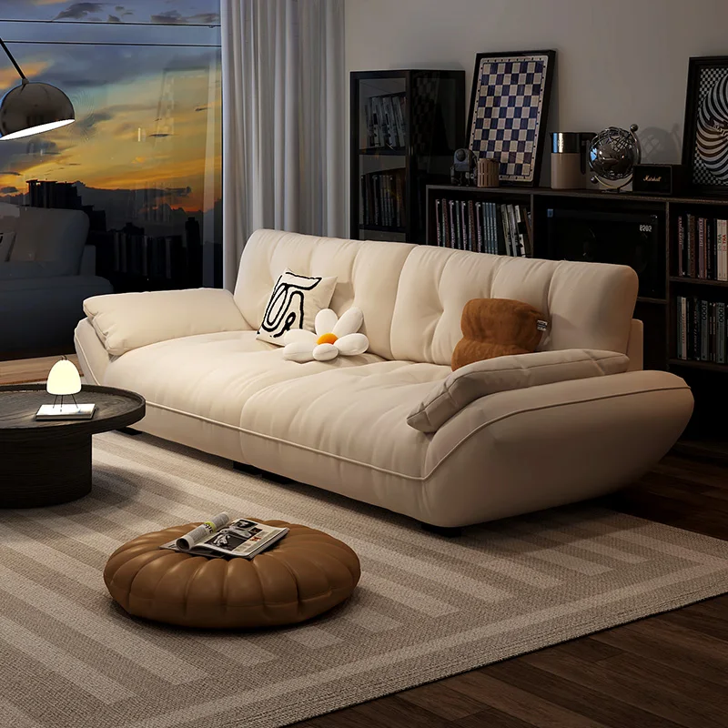 Leave-in technology cloth sofa fabric sailboat small apartment three double living room simple