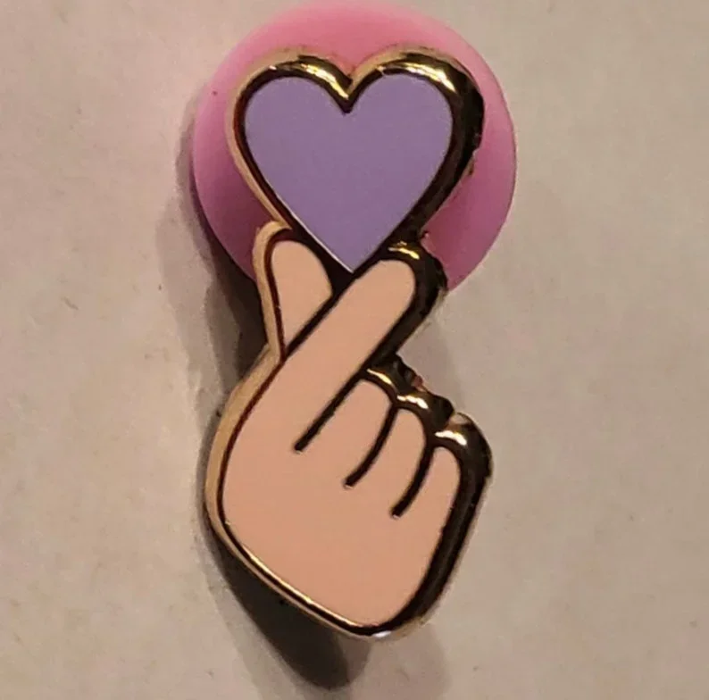 1 pc Borahae I Purple You Pin enamel pin  Love   Kpop Hallyu Korea Seoul South