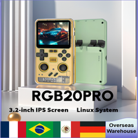 Powkiddy RGB20 Pro Portable Game Consoles Retro Punk Style Handheld Game Console 3.2 Inch IPS Screen Consoles Children's Gifts