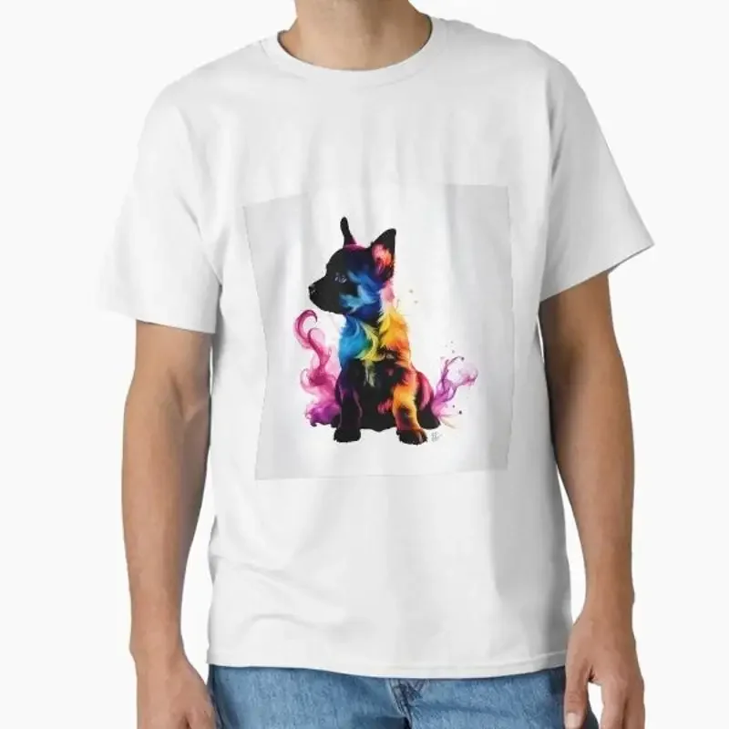 Colored smoke puppy Classic T Shirt Made in US AUS Size S 2XL