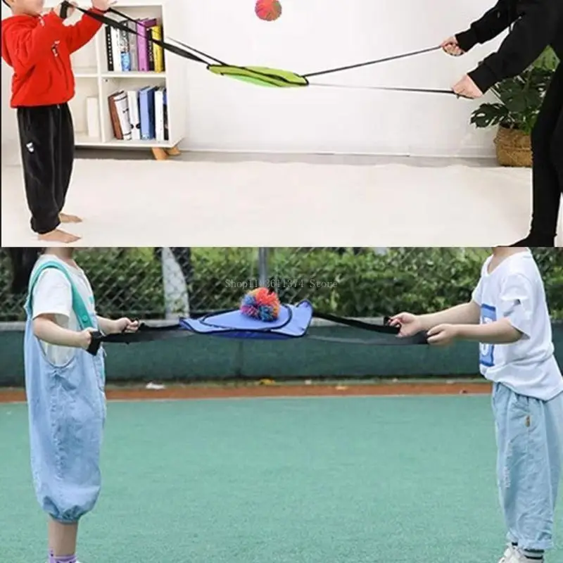 

Tailgating Roundnet Game Beach Toy for Sports Outdoor Bouncy Disk Catch Game Lawn Game Net Bag Toy Catch and Toss Game