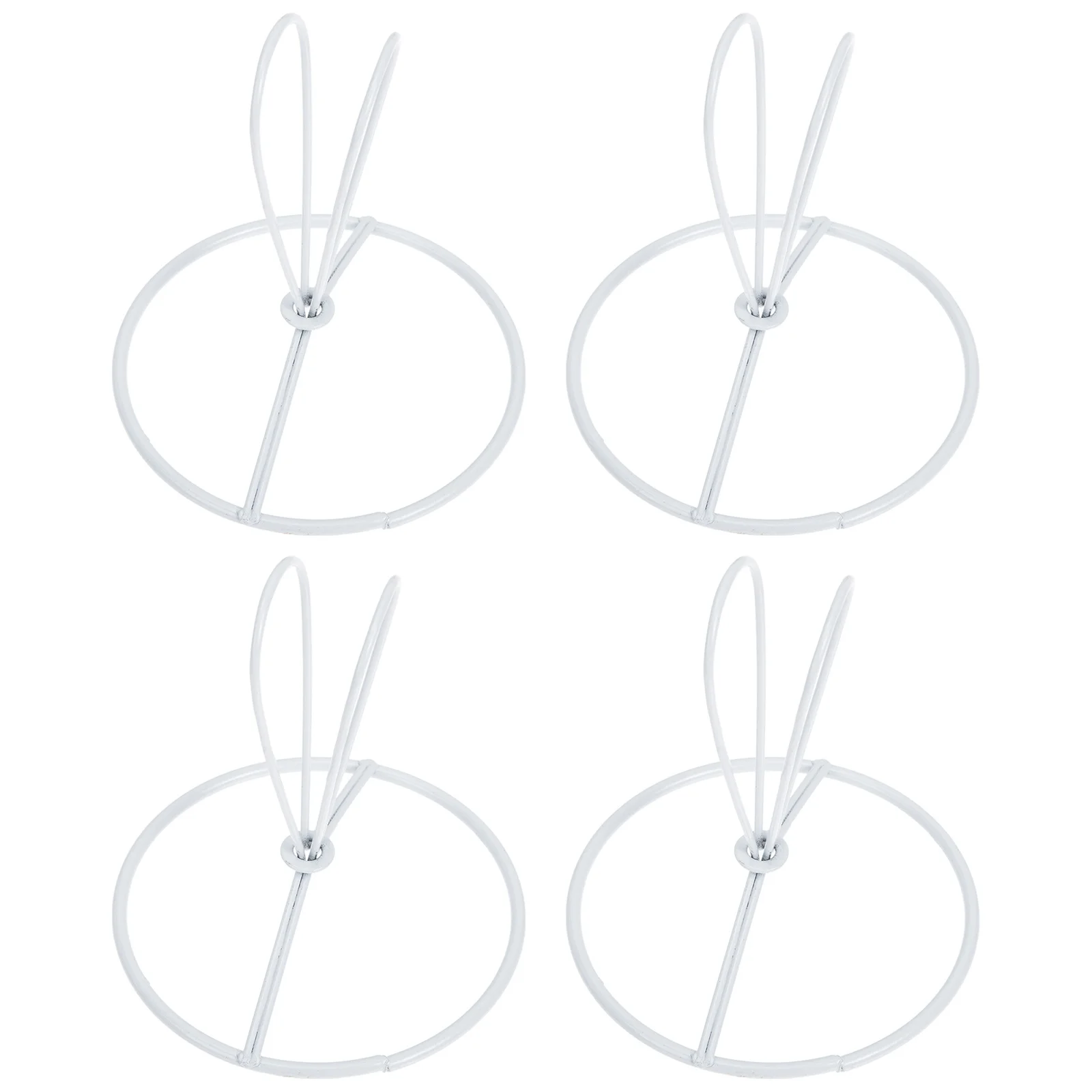 

4Pcs Lampshade Frames 80Mm Metal Ring Support for DIY Wire Lamp Cover Cone Holder Vintage Light Cage Guard