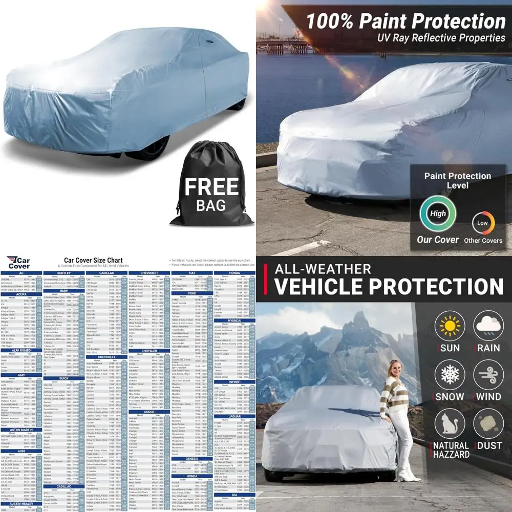 

Всепогодный автомобильный чехол премиум-класса, водонепроницаемая защита от ультрафиолета для автомобилей, El Camino, Impala и многого другого