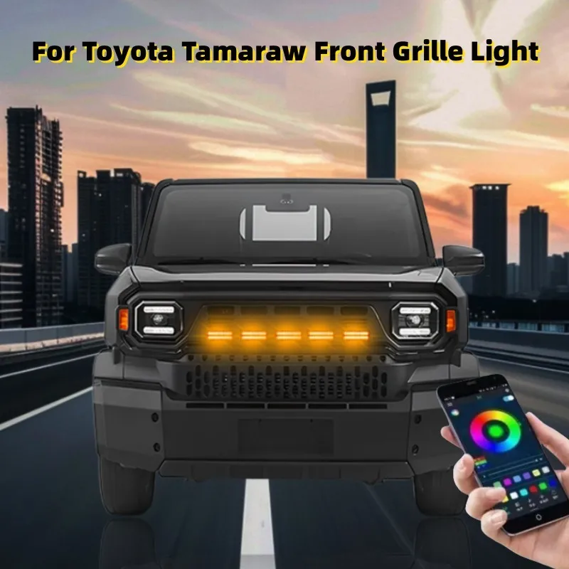 トヨタ-タマロウ車用18ledフロントグリルライト、ピックアップトラックオフロード用12vホイールアイブロウランプ、デイタイムランニングライト