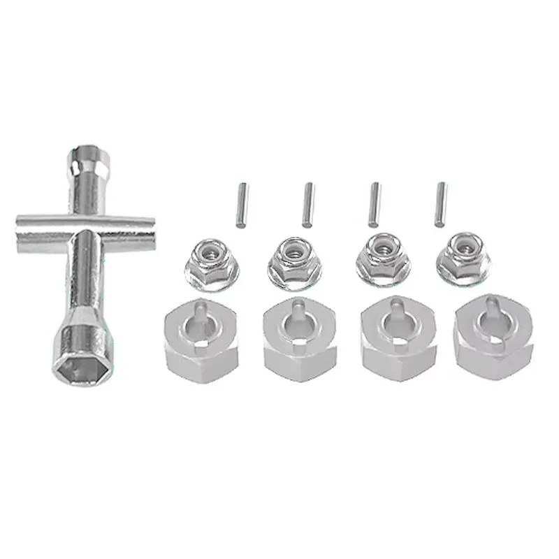 

Popu для обновления автомобиля с дистанционным управлением, крестообразный ключ, шестигранный набор, гайка M4, металлические детали для Hyper Go MJX 1/14 14209-10 H14BM 14301-02-03 1/