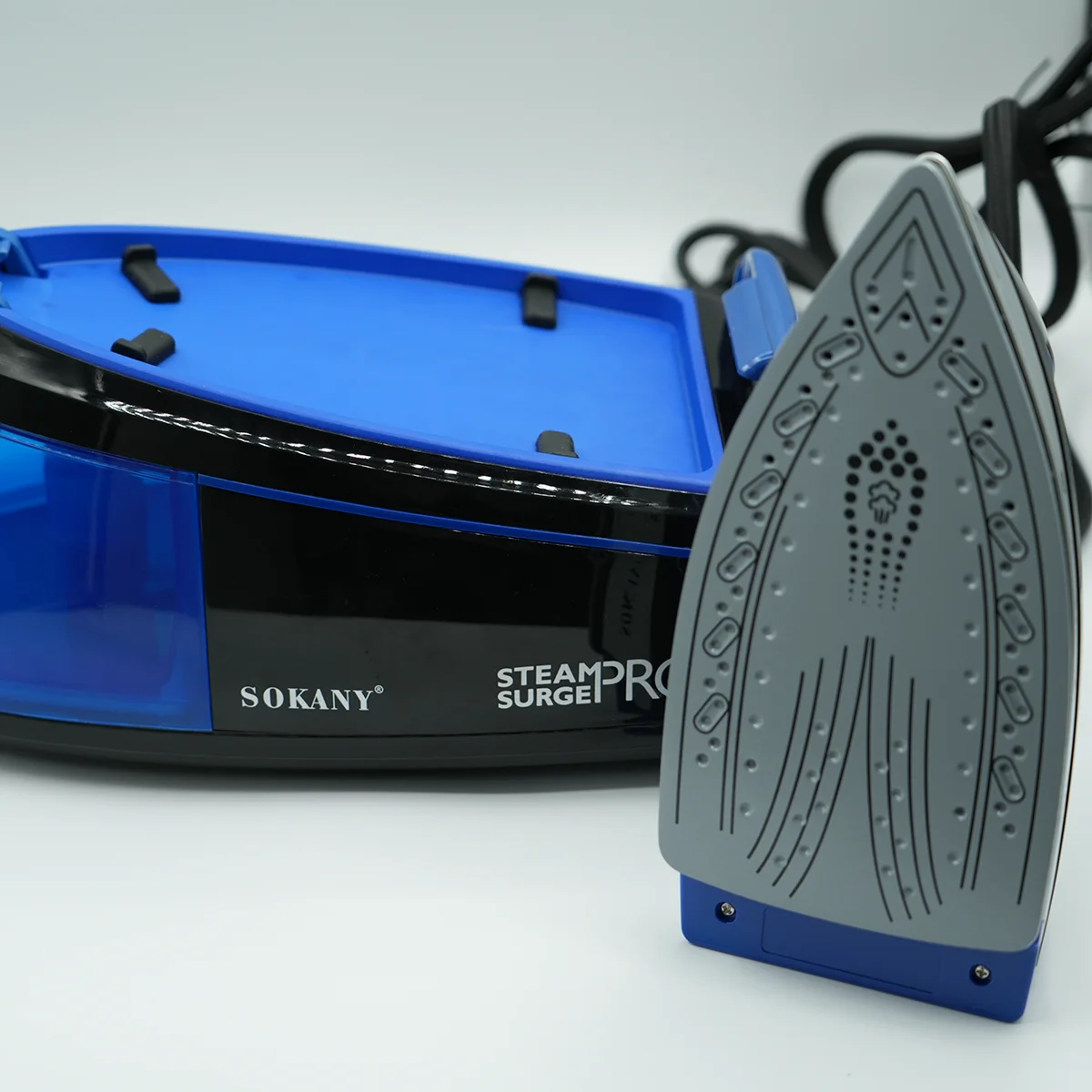 مكواة بخار 2400 وات مع خزان مياه كبير 1.2 لتر - مكواة كهربائية منزلية شديدة التحمل (تدفئة سريعة، مضادة للتنقيط، بخار عمودي) ​