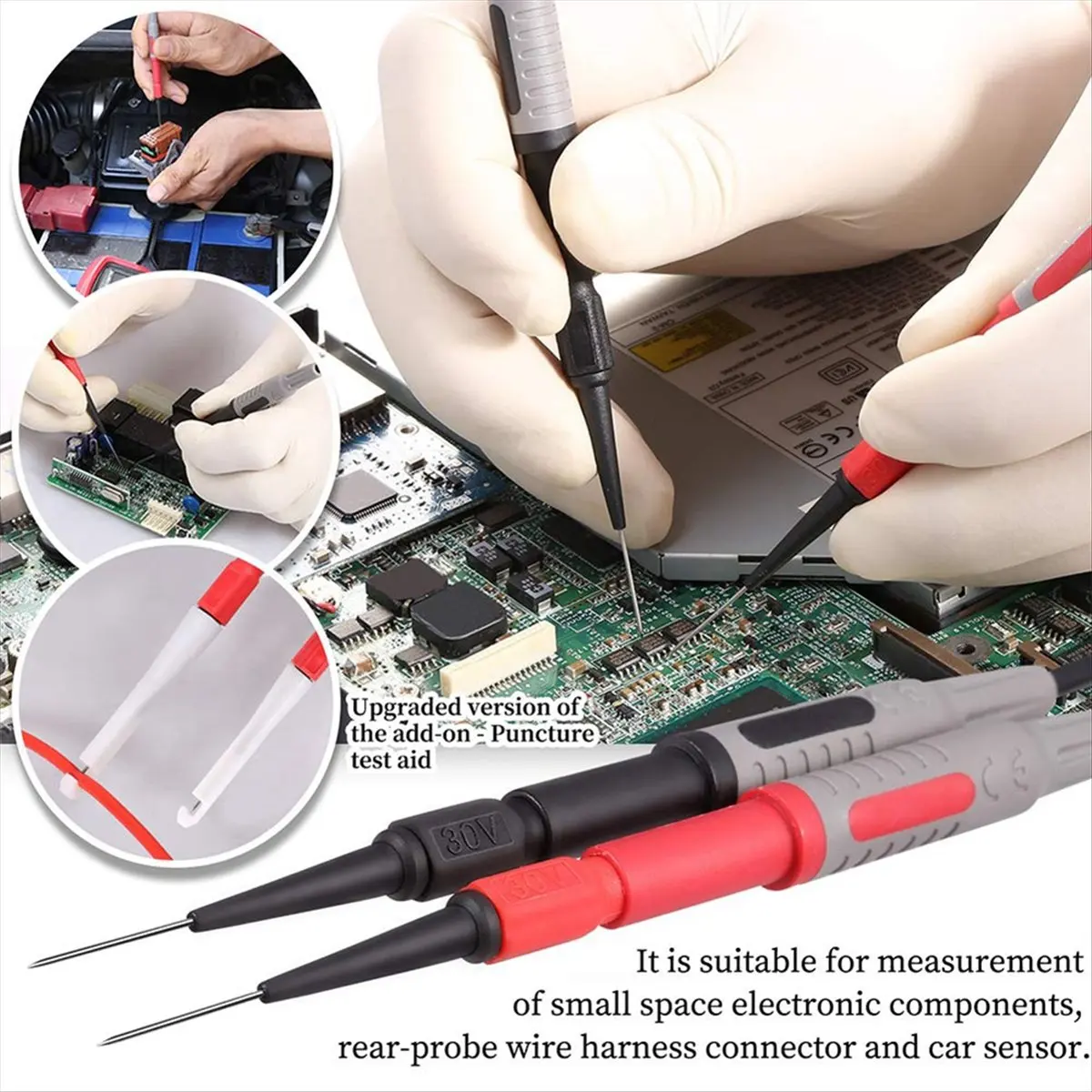 23 PCS Multimeter Leads Kit, Professional and Upgraded Test Leads Set with Multimeter Probes, Alligator Clips, Test Hook