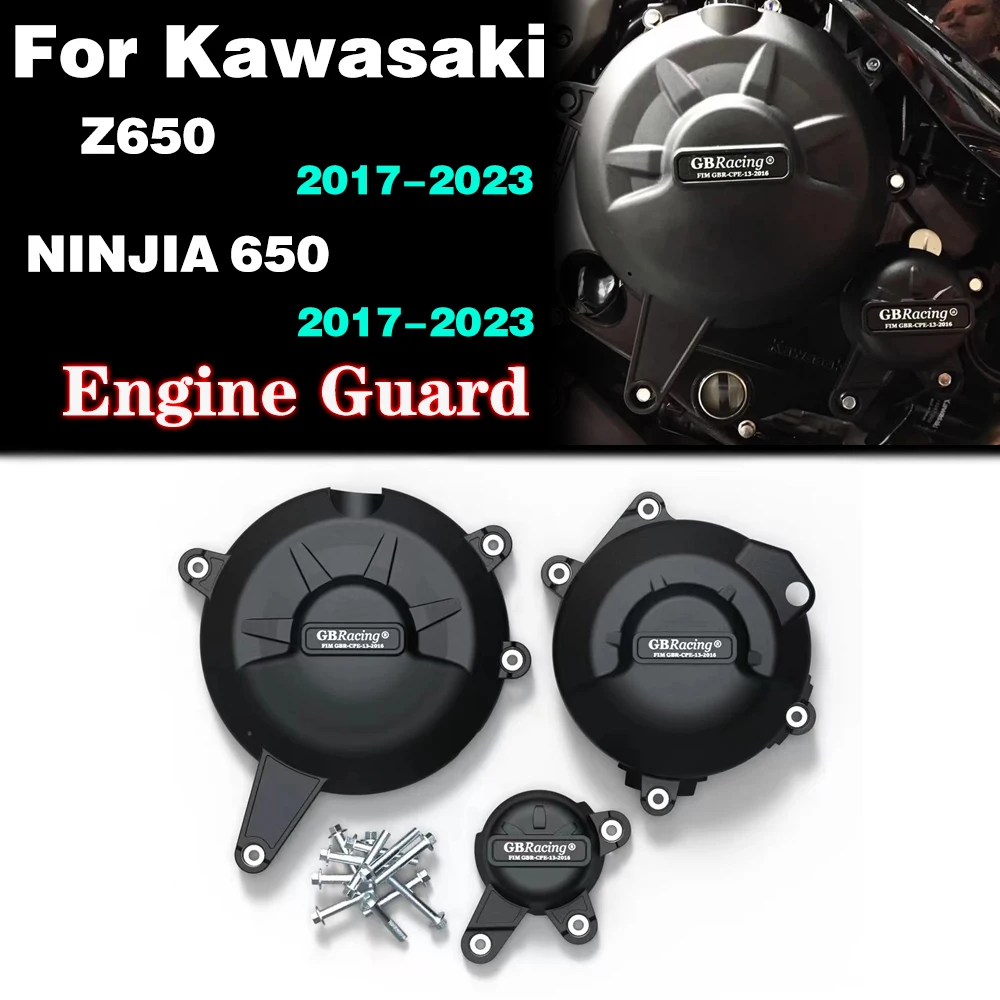 

Для KAWASAKI Z650 2017 2018 2019 2020 2021 2022 2023 650 NINJA 2017 2018 2019 2020 2021 2022 2023 Защитная крышка двигателя