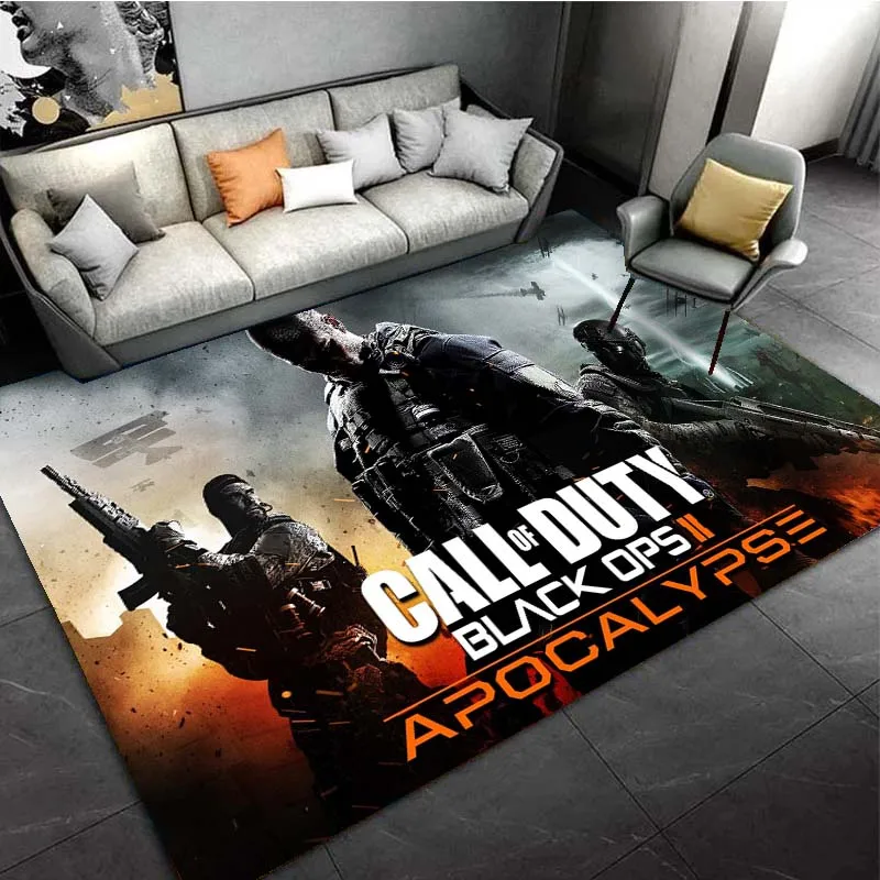 COD Call of Duty Ghost FPS Game Area Rugs for Living Room Bedroom Decoration Rug Children Play Gamer Room Mats Anti-slip Carpets