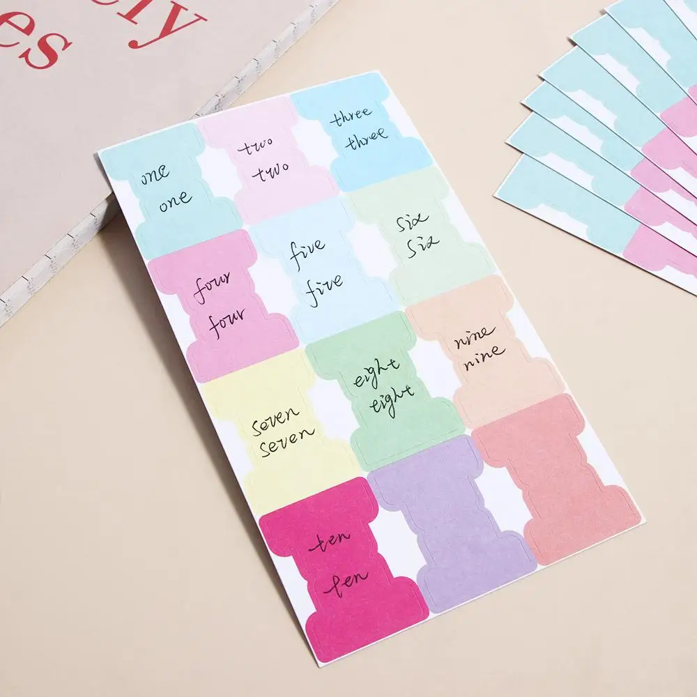Repositionable File Tabs Office Stationery Book Pages Markers Self-adhesive Paper Tabs Index Label Sticker Index Tab Flags