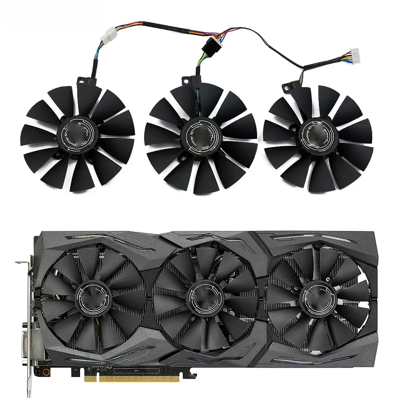 87MM 6Pin GPU Cooling Fan T129215SU For ASUS Strix GTX1060 1070 OC 1080 1080Ti RX480 Graphics Video Card
