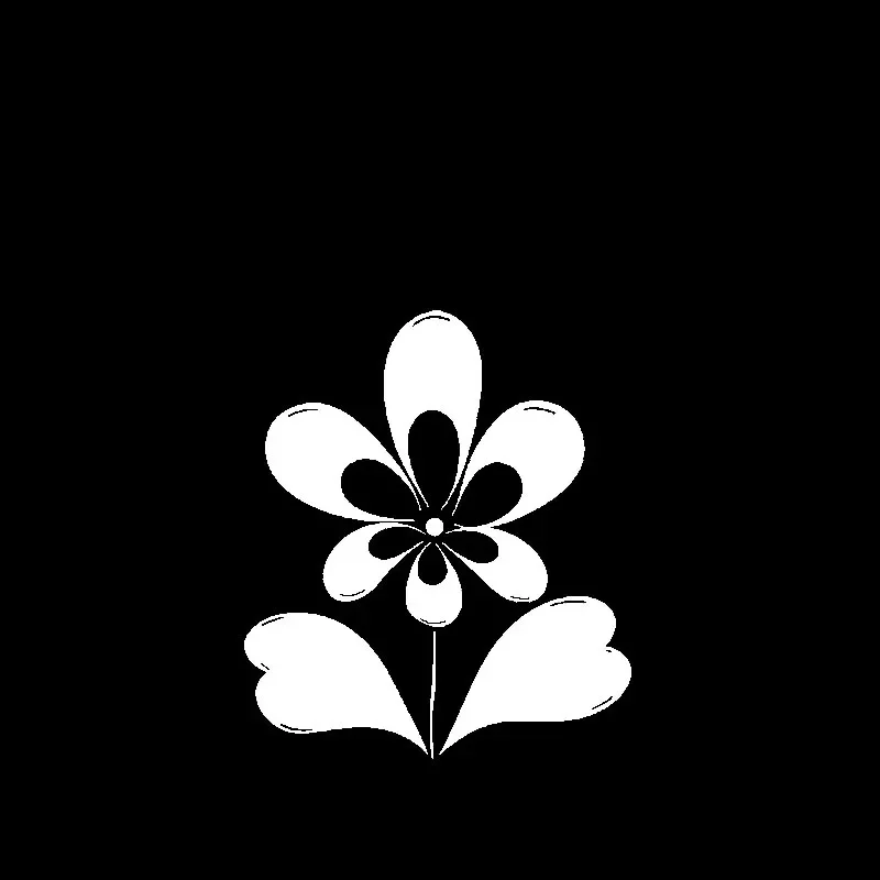 Car Stickers Personalized Creative Stickers Car Decoration Beautiful Floral Stickers Waterproof and Sunscreen PVC 17*14cm image 2