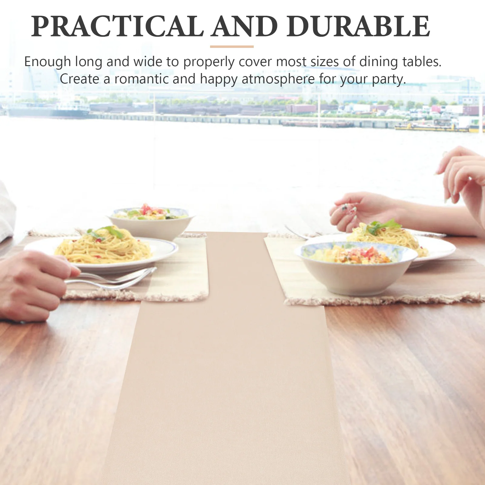 

Elegant Runner Decorative Long Tablecloth For Party Wedding Home Use Foldable Table Cover Simple Farmhouse Style Table Runner