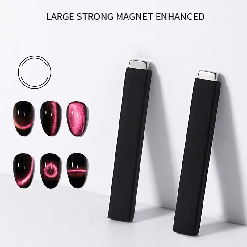 Cat Eye Nail Gel Magnet Large Size Nail Magnetic Stick Nail Salon Magnet Tool Powerful Magnet with Protective Silicone Cover