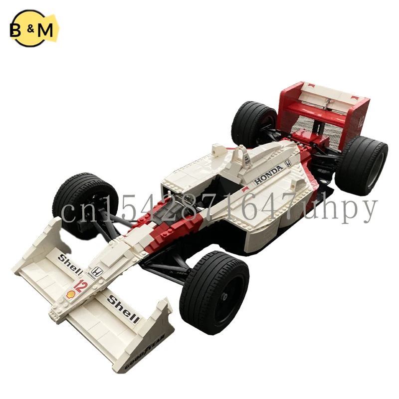 NEW 1592PCS mp4-4 formula one car model buiding kit block self-locking bricks toy birthday christmas gift