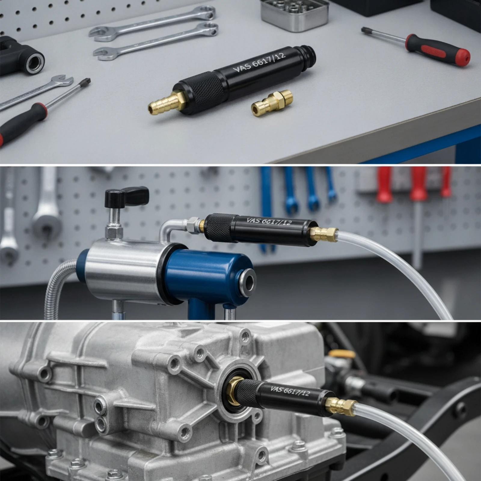 Gearbox Filling Adapter Precision-Machined Gearbox Adapter with Fittings Tool Non-Slip Aluminum for Mechanics