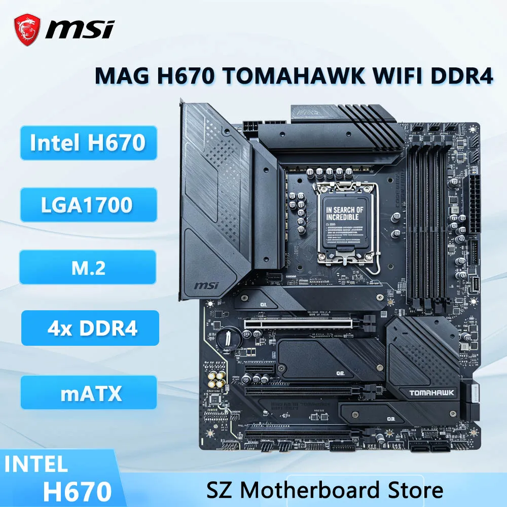 Placa-mãe MSI MAG H670 TOMAHAWK WIFI DDR4 USADA!!