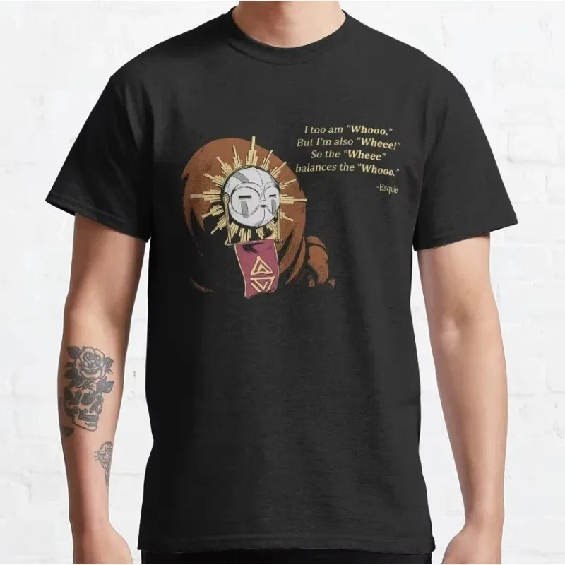 Clair Obscur Expedition 33 Esquie citas divertidas Dark Fantasy videojuego camiseta regalo para Gamer talla grande adultos Tops S-4XL