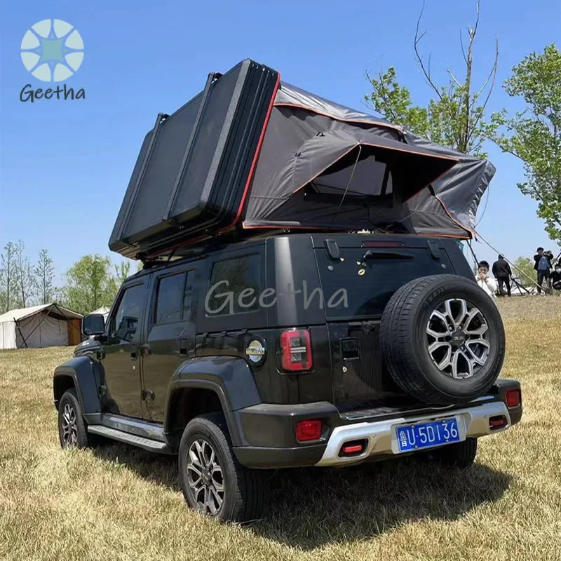 

the best selling abs hard shell side open waterproof roof top tent