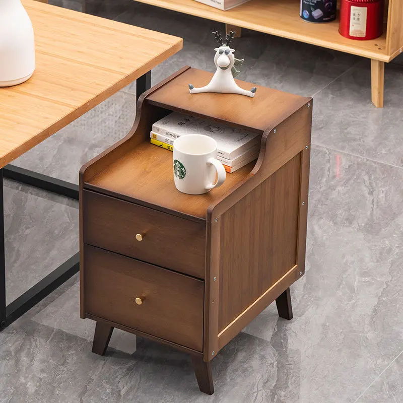 Stable Super narrow bedside table small simple modern bedroom mini bedside shelf clip gap simple rental room storage