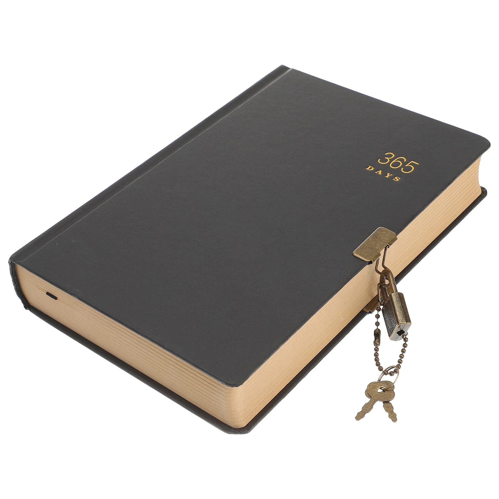 

Kraft Paper Notebook Travel Calendar Organizer Planner Diary with Lock