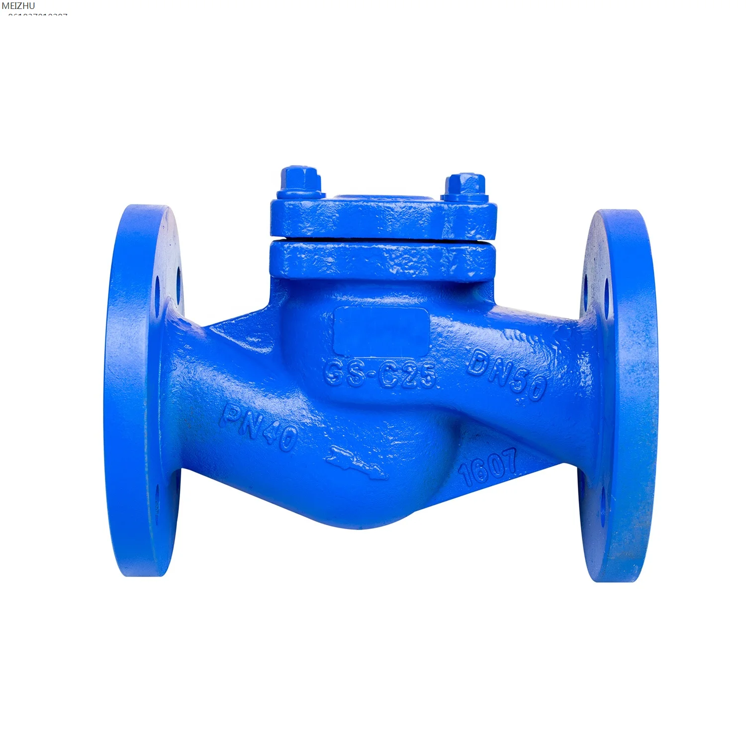 Flanged DIN DN15 PN16 Spring Loaded Cast WCB Piston Globe Check Valve smart water valve valve echappement hydraulik