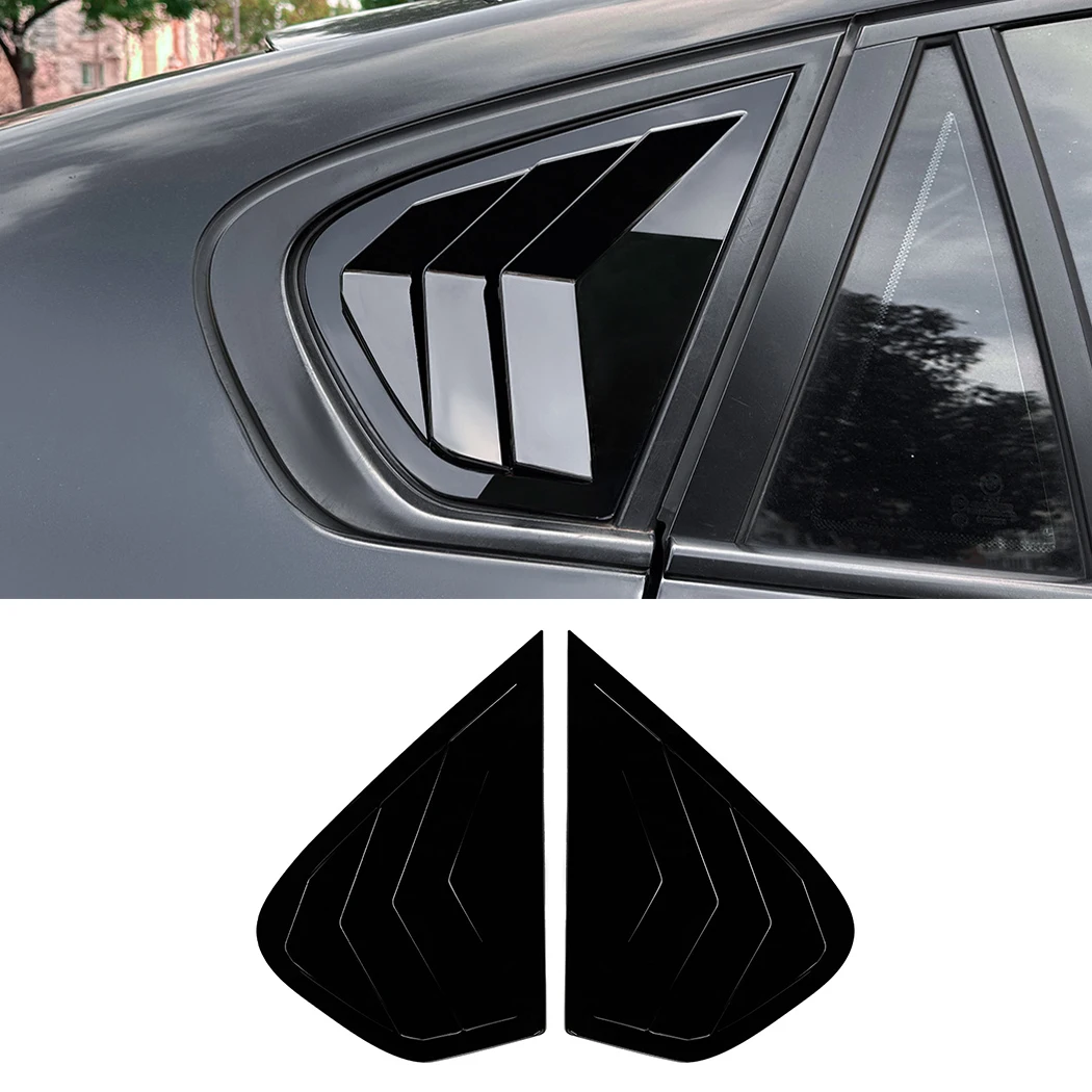 

Car Rear Window Shutter Cover Trim For BMW X6 E71 2008-2014 Glossy black/Carbon Fiber look