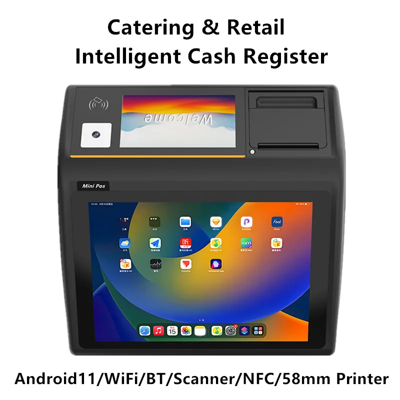 

Супермаркет Ресторан 10,1-дюймовый кассовый аппарат с сенсорным экраном и WIFI Bluetooth-сканером Встроенный термопринтер чеков 58 мм