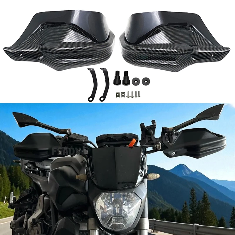 

For YAMAHA MT07 Handlebar Handguard MT-07 FZ07 2014-2024 Motorcycle Accessories Hand Guard Wind Deflector Handle Lever Protector