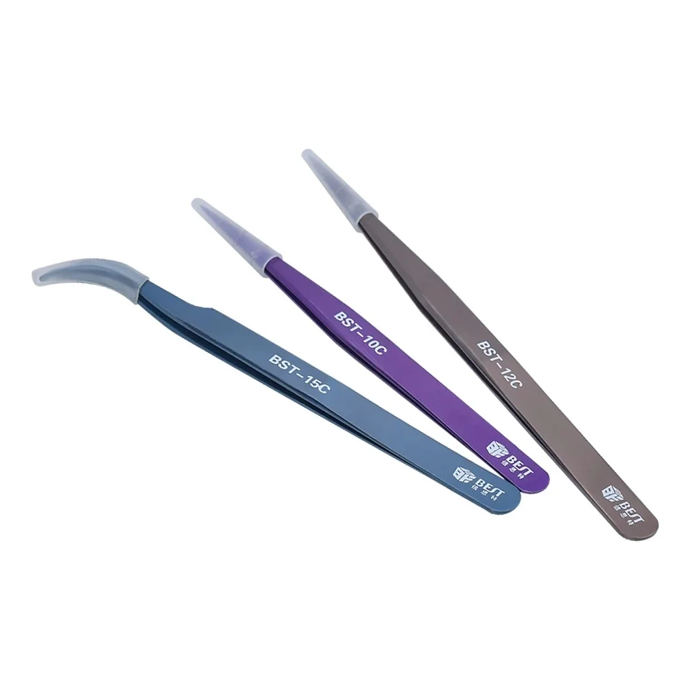 

Steel Prongs Electronic Service Tools Anti-static Household Elbow Clips Clip Blackheads High Precision Tweezers Stainless